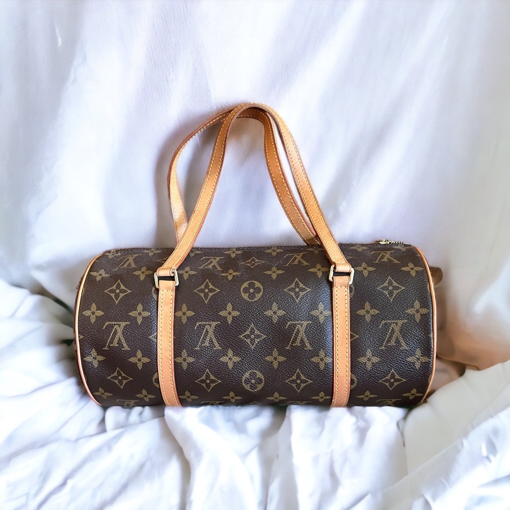 Louis Vuitton Monogram Brown and Tan Papillon Bag